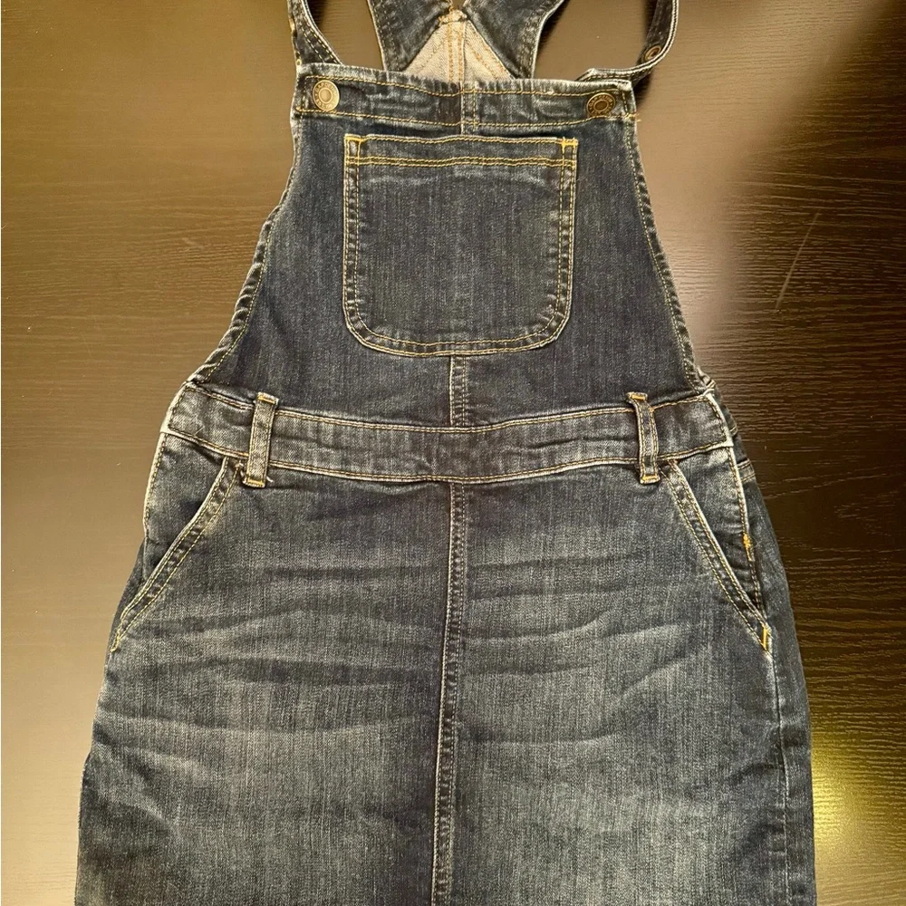GAP Kids Denim Overalls Girls Size Large Bib Jean Jumper